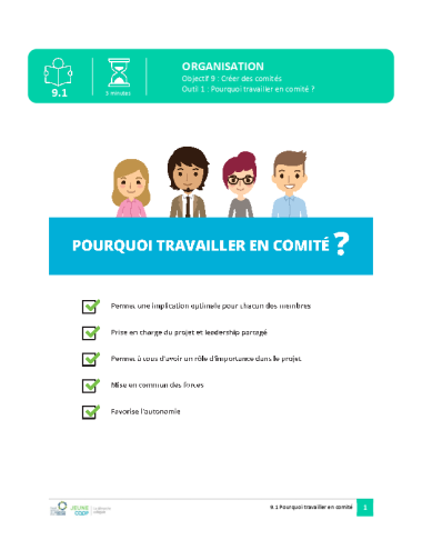 Pourquoi travailler en comité