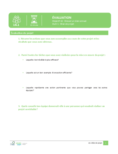 Bilan de projet
