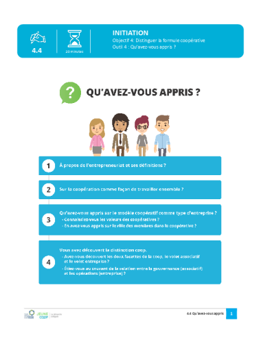 Qu'avez-vous appris?